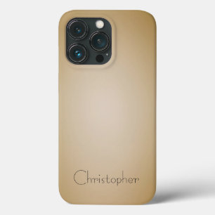 チタンライトオレンジステンレス鋼プリント iPhone 13 PROケース