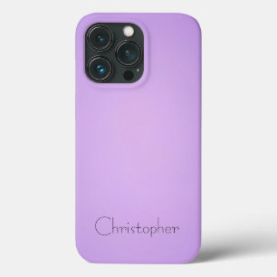 チタンライトバイオレットステンレス鋼プリント iPhone 13 PROケース