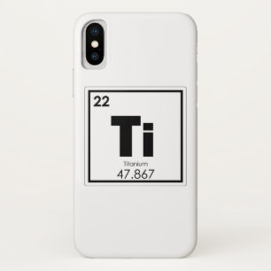 チタン化学元素シンボル化学式 iPhone X ケース