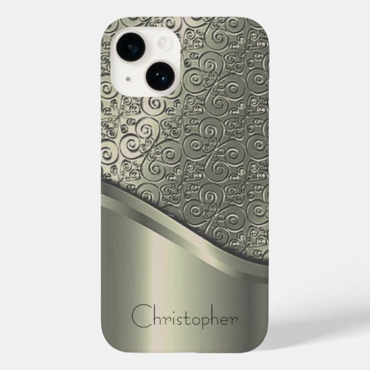 チタン研磨型ラジアルおよび金属製iphone 15 Case-Mate iPhoneケース (裏面)