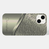 チタン研磨型ラジアルおよび金属製iphone 15 Case-Mate iPhoneケース (裏面 (横))
