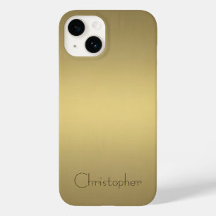 チタン研磨金ゴールドラジアルおよびメタル Case-Mate iPhone 14ケース