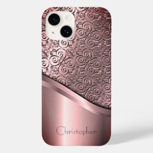 チタン研磨青銅ラジアルメタリックスマートフォン15 Case-Mate iPhone 14ケース