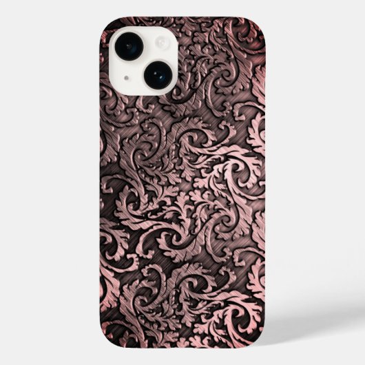 チタン研磨青銅ラジアルメタリックスマートフォン15 Case-Mate iPhoneケース (裏面)