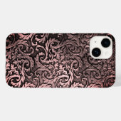 チタン研磨青銅ラジアルメタリックスマートフォン15 Case-Mate iPhoneケース (裏面 (横))