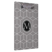 チタン立方体パターンとモノグラム クリップボード (右)