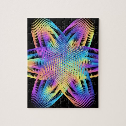 チタン色の美しいパターン – ジグソーパズル (縦)