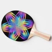 チタン色の美しいパターン –  卓球ラケット (横)