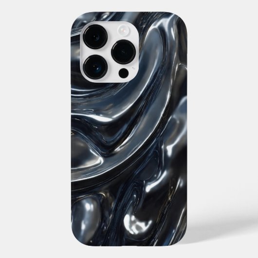 チタン色の美しいパターン Case-Mate iPhoneケース (裏面)