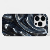 チタン色の美しいパターン Case-Mate iPhoneケース (裏面 (横))