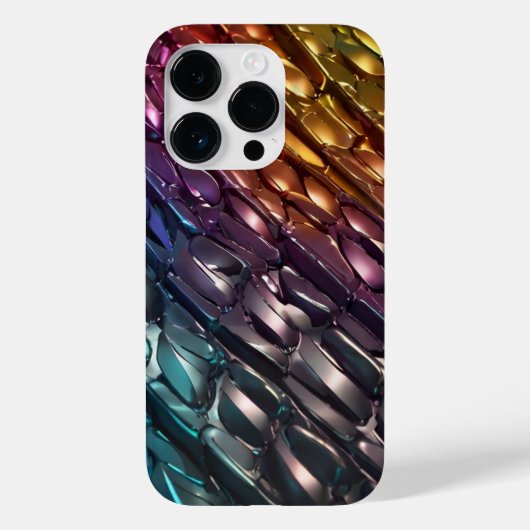 チタン色の美しいパターン Case-Mate iPhoneケース (裏面)