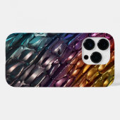 チタン色の美しいパターン Case-Mate iPhoneケース (裏面 (横))