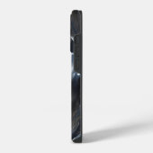 チタン色の美しいパターン iPhoneケース (左側面)