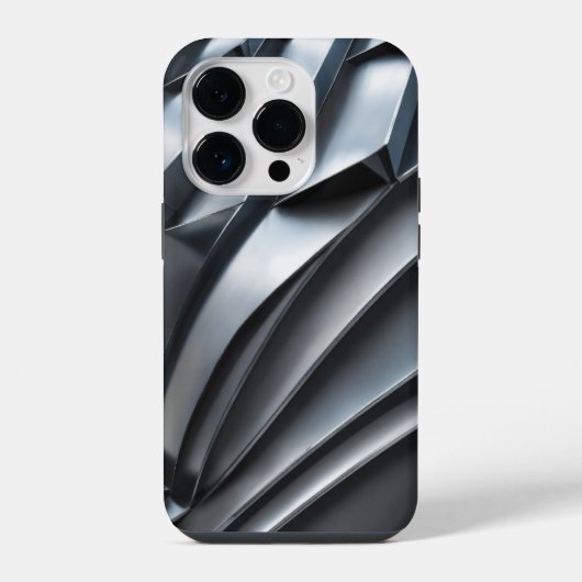チタン色のiphoneケース iPhoneケース (裏面)