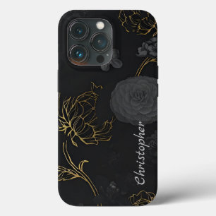 チタン花光沢のあるステンレス鋼メタル iPhone 13 PROケース