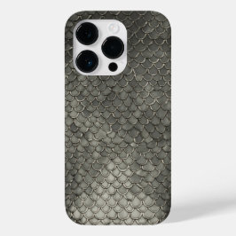 チタン金ゴールドステンレス鋼スネークスケールパターン Case-Mate iPhone 14 PROケース
