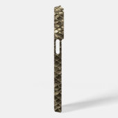 チタン金ゴールドステンレス鋼スネークスケールパターン Case-Mate iPhoneケース (裏面 / 右)