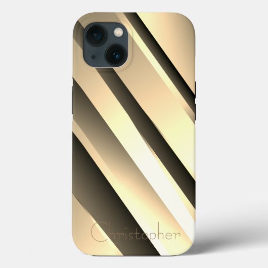 チタン金ゴールドステンレス鋼プリント Case-Mate iPhoneケース (裏面)