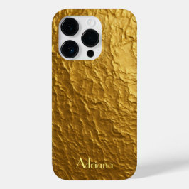 チタン金ゴールドステンレス鋼プリント Case-Mate iPhone 14 PROケース