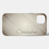 チタン金ゴールドステンレス鋼プリント Case-Mate iPhoneケース (裏面 (横))