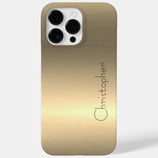 チタン金ゴールドステンレス鋼プリント Case-Mate iPhoneケース (裏面)