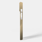 チタン金ゴールドステンレス鋼プリントiphone 15 Case-Mate iPhoneケース (裏面 / 左)