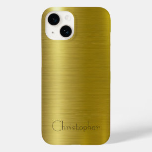 チタン金ゴールドステンレス鋼金属 Case-Mate iPhone 14ケース