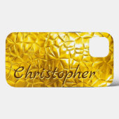 チタン金ゴールドステンレス鋼金属 Case-Mate iPhoneケース (裏面 (横))