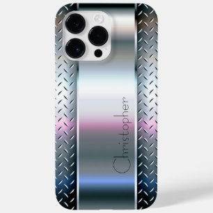 チタン銀ステンレス鋼プリント Case-Mate iPhone 14 PRO MAXケース
