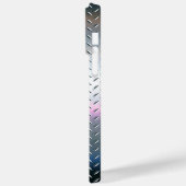 チタン銀ステンレス鋼プリント Case-Mate iPhoneケース (裏面 / 左)