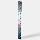 チタン銀ステンレス鋼プリント Case-Mate iPhoneケース (裏面 / 右)