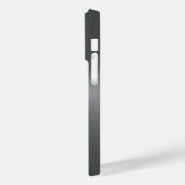チタン銀ステンレス鋼プリント Case-Mate iPhoneケース (裏面 / 左)