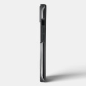 チタン銀ステンレス鋼プリント Case-Mate iPhoneケース (裏面 / 左)