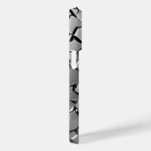 チタン銀ステンレス鋼プリント Case-Mate iPhoneケース (裏面 / 右)