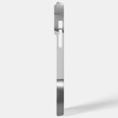 チタン銀ステンレス鋼プリント Case-Mate iPhoneケース (裏面 / 左)