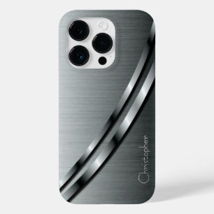 チタン銀ステンレス鋼プリント Case-Mate iPhone 14 PROケース