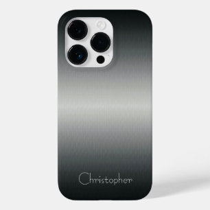 チタン銀ステンレス鋼プリント Case-Mate iPhone 14 PROケース