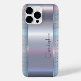 チタン銀ステンレス鋼プリント iPhone 14 PRO MAXケース