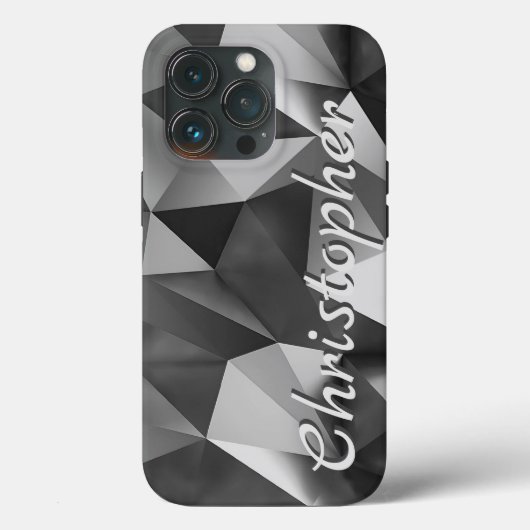 チタン銀光沢ステンレス鋼金属 Case-Mate iPhoneケース (裏面)