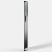 チタン銀灰色ステンレス鋼プリント Case-Mate iPhoneケース (裏面 / 右)