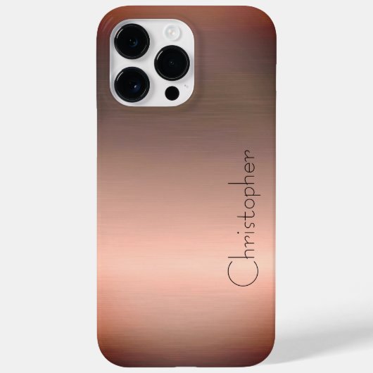 チタン青銅ステンレス鋼プリント Case-Mate iPhoneケース (裏面)