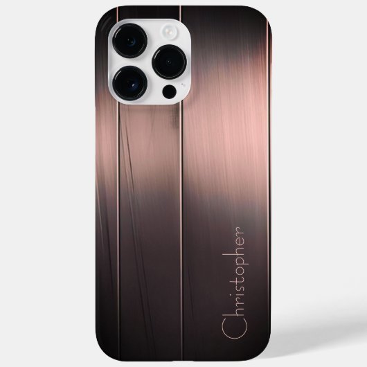 チタン青銅ステンレス鋼プリント Case-Mate iPhoneケース (裏面)