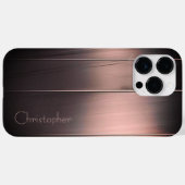 チタン青銅ステンレス鋼プリント Case-Mate iPhoneケース (裏面 (横))