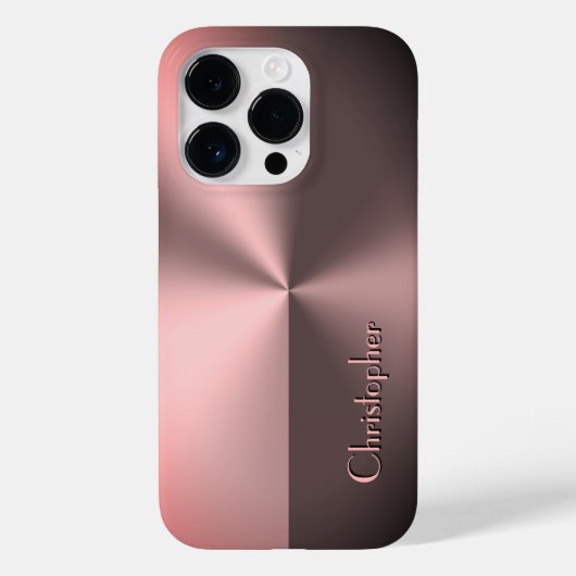 チタン青銅ステンレス鋼プリント Case-Mate iPhoneケース (裏面)