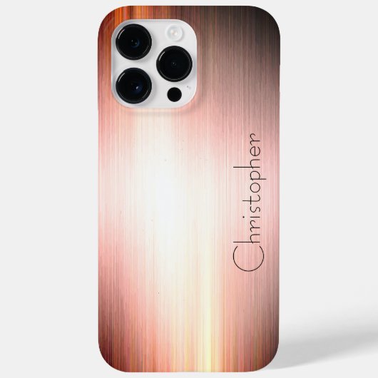 チタン青銅ステンレス鋼プリント Case-Mate iPhoneケース (裏面)