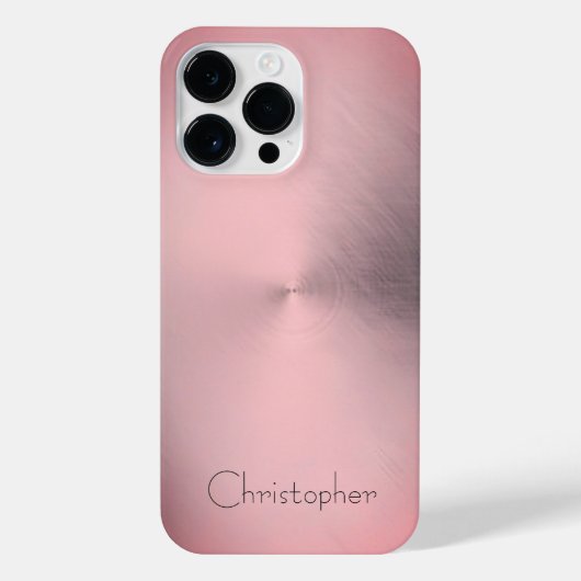 チタン青銅ステンレス鋼プリント iPhoneケース (裏面)