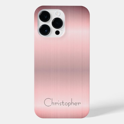 チタン青銅ステンレス鋼プリント iPhoneケース (裏面)