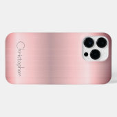 チタン青銅ステンレス鋼プリント iPhoneケース (裏面横)