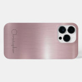 チタン青銅ステンレス鋼プリント iPhoneケース (裏面横)