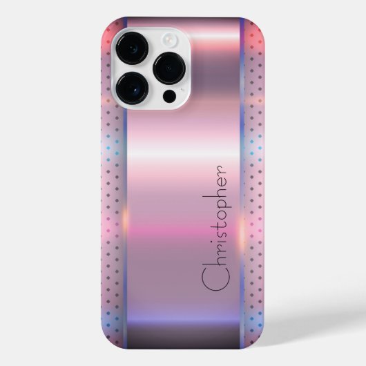 チタン青銅ステンレス鋼プリント iPhoneケース (裏面)